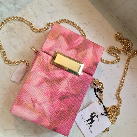 Snob Essentials Handbags - Snob Essentials Pink Canvas Jewel Box ($78)